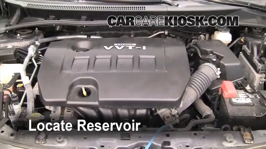 2010 Toyota Corolla S 1.8L 4 Cyl. Windshield Washer Fluid Add Fluid